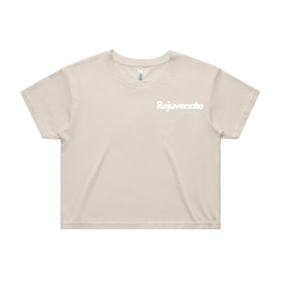 Womens cropped tee - logo front and back  Thumbnail
